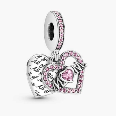 Heart & Mom Dangle Charm